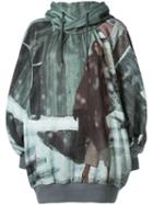 Undercover Oversized Printed Hoodie - Green