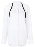 Maison Margiela Strap-detail Long-sleeve Shirt - White