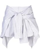 Alexander Wang Poplin Tie Waist Skort - White