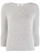 Roberto Collina Furry Knit Sweater - Grey