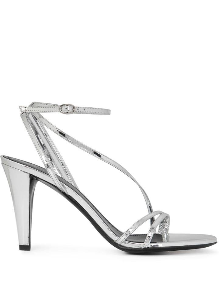 Isabel Marant Strappy Heeled Sandals - Silver