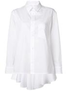 Yohji Yamamoto Flared Back Shirt, Women's, Size: 1, White, Cotton