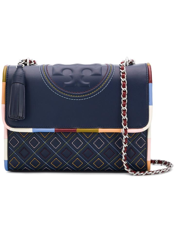 Tory Burch Fleming Piped Bag - Blue