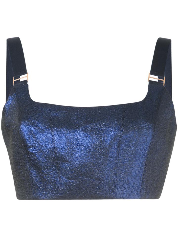Ginger & Smart Crisscrossed Back Top - Blue