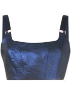 Ginger & Smart Crisscrossed Back Top - Blue