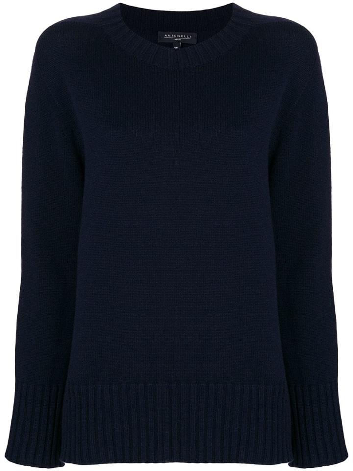 Antonelli Crew Neck Sweater - Blue