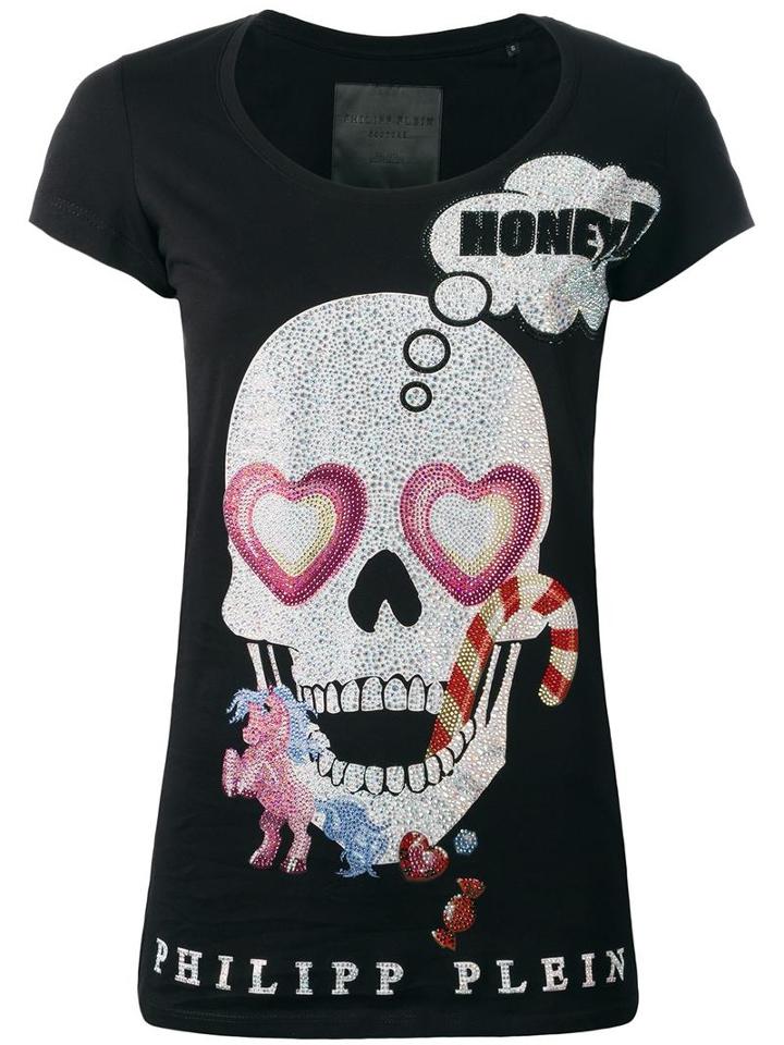 Philipp Plein Honey T-shirt, Women's, Size: Small, Black, Cotton