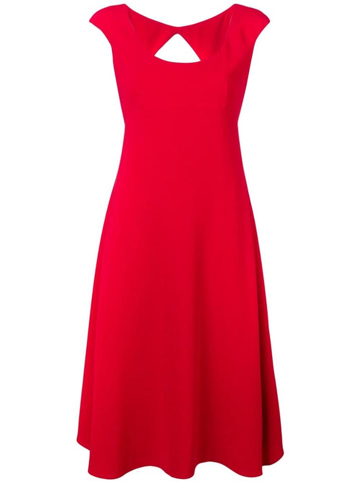 Aspesi Classic Fit-and-flare Midi Dress - Red