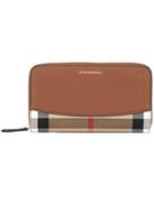 Burberry House Check Zip Around Wallet