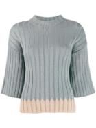 Etro Sequinned Ribbed Jumper - Grey