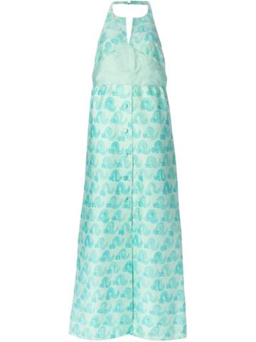 Courreges Vintage Printed Evening Dress