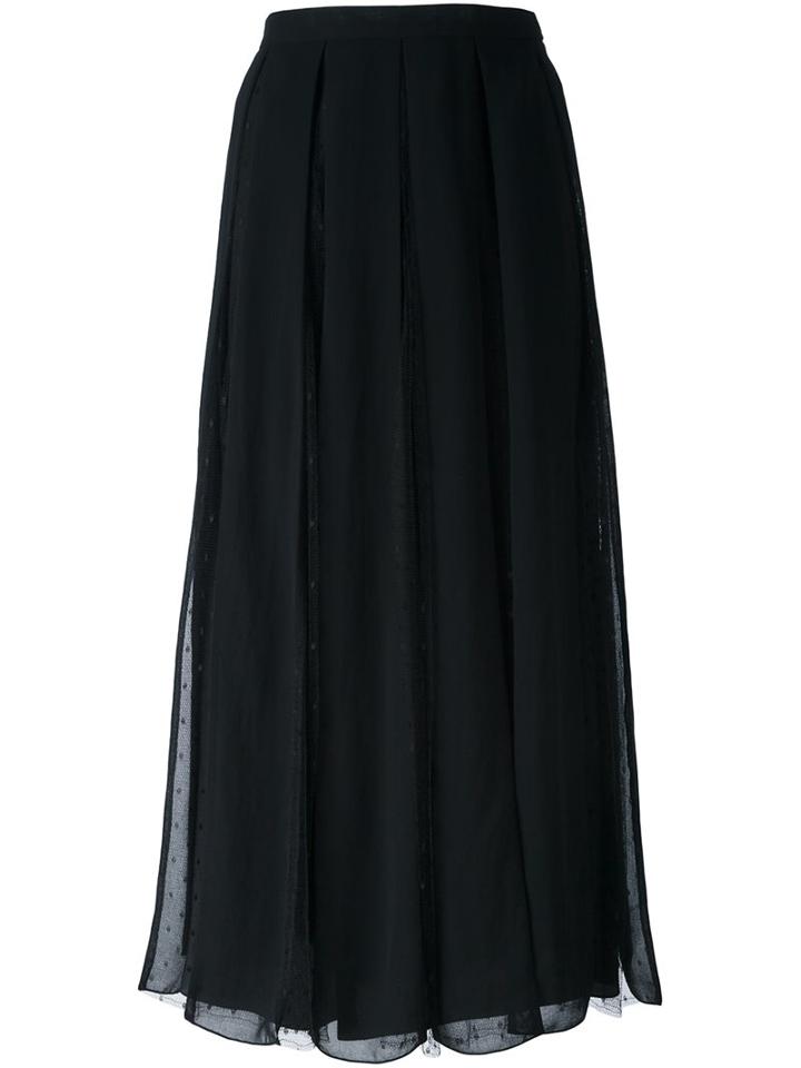 Red Valentino Box Pleated Skirt