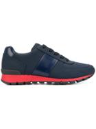 Prada Contrast Sole Sneakers - Blue