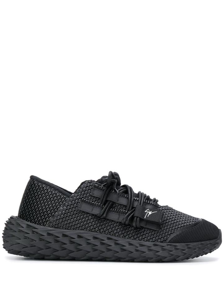Giuseppe Zanotti Textured Sneakers - Black
