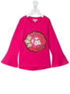 Kenzo Kids Floral Long-sleeve Top - Pink