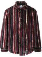 Napa By Martine Rose Striped Shearling Jacket - Red