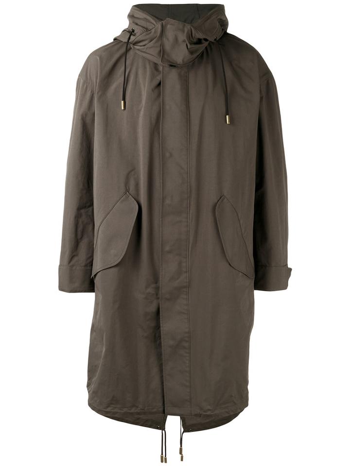 The Reracs - Hooded Coat - Men - Nylon/polyester - V, Green, Nylon/polyester
