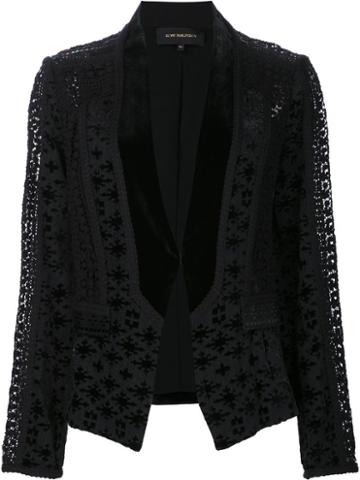 Kobi Halperin Embroidered Blazer, Women's, Size: Small, Black, Rayon/silk