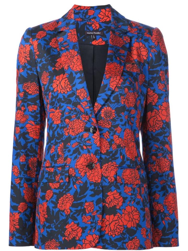 Sophie Theallet Hand Painted Garden Print Jacket