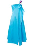 Peter Pilotto - Flared Dress - Women - Silk/polyester - 8, Blue, Silk/polyester
