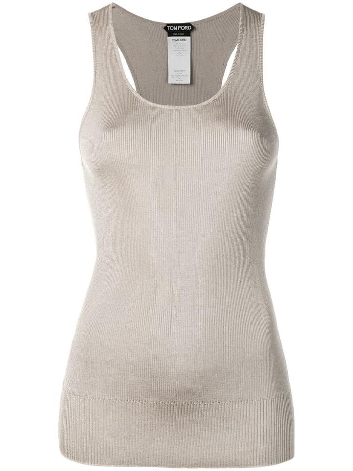 Tom Ford Ribbed Tank Top - Neutrals