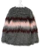 John Richmond Kids Teen Faux Fur Jumper - Grey