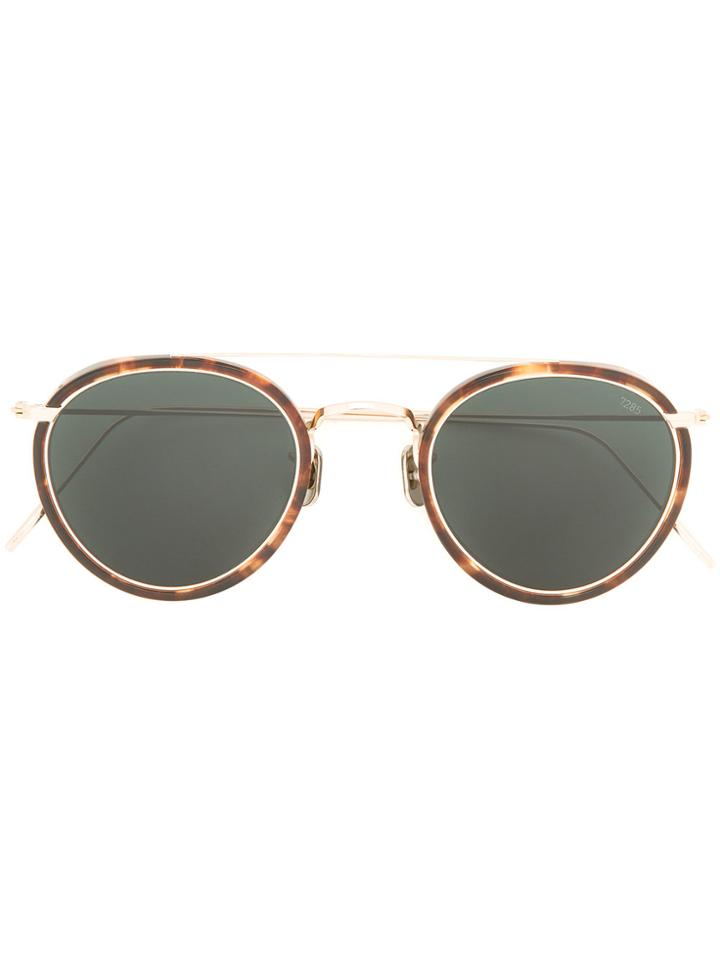 Eyevan7285 Tortoiseshell Round Frame Sunglasses - Brown