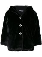 Liu Jo Faux-fur Fitted Jacket - Black