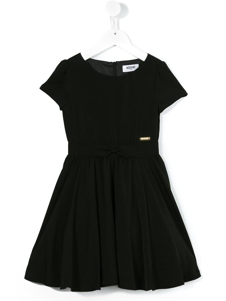 Moschino Kids Flared Dress, Girl's, Size: 8 Yrs, Black