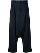 Kolor Drop-crotch Trousers, Women's, Size: 2, Blue, Wool