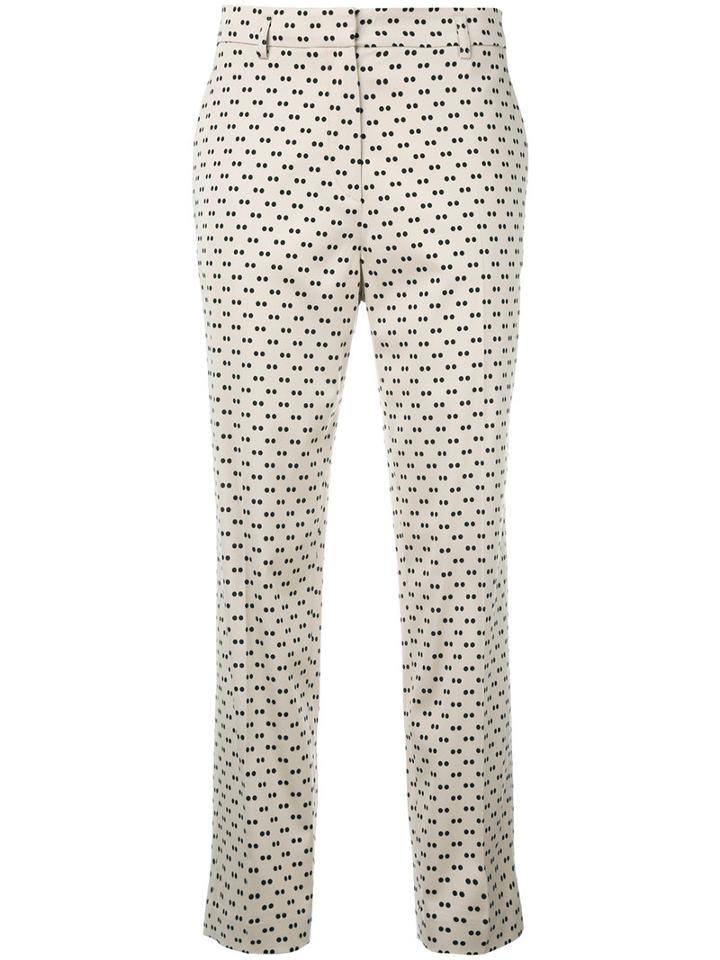 Christian Wijnants - Little Dots Trousers - Women - Ramie/spandex/elastane/viscose - 38, Pink/purple, Ramie/spandex/elastane/viscose