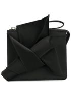 No21 Abstract Bow Clutch Bag - Black