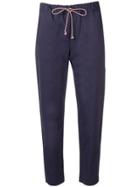 Semicouture Casual Cropped Trousers - Blue
