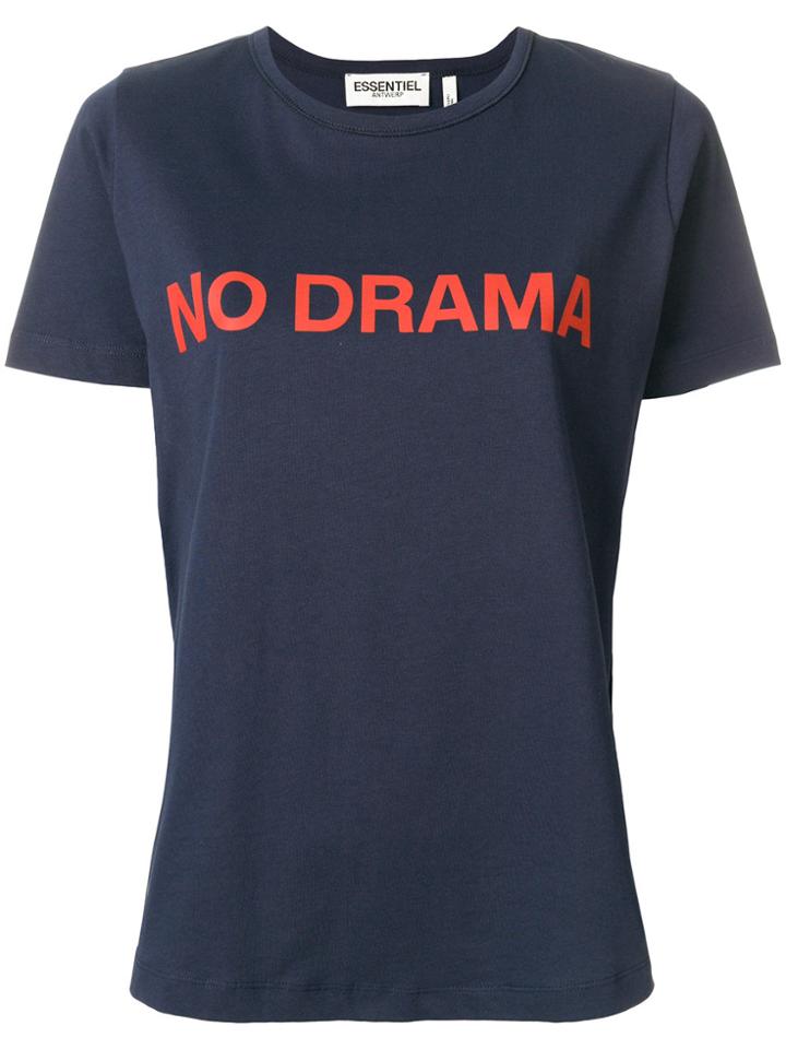 Essentiel Antwerp No Drama T-shirt - Blue