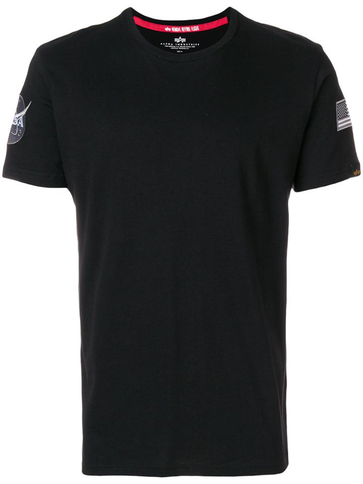 Alpha Industries Flag Patch T-shirt - Black