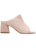 Rebecca Minkoff Selene Open Toe Mules - Nude & Neutrals