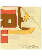 L'autre Chose Slogan Print Scarf - Yellow