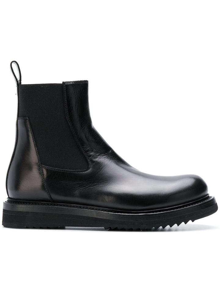 Rick Owens Sisyphus Creeper Elastic Boots - Black