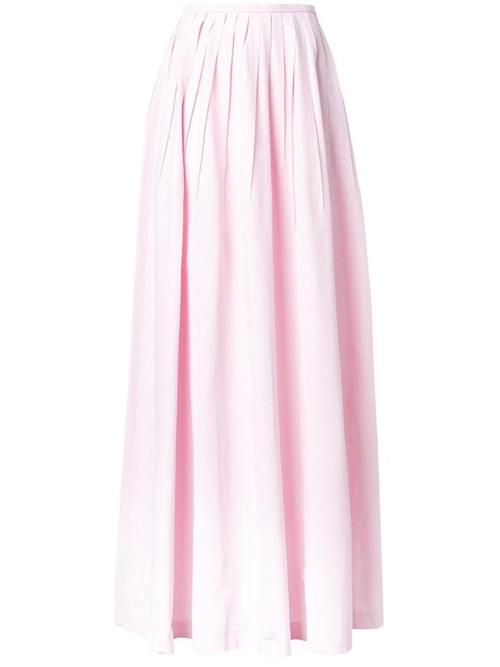 Michael Kors Long Pleated Skirt - Pink & Purple