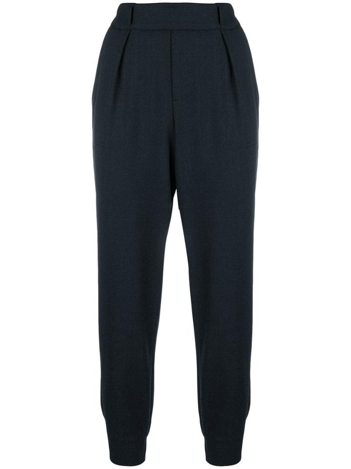 Lorena Antoniazzi Cropped Tapered Trousers - Black