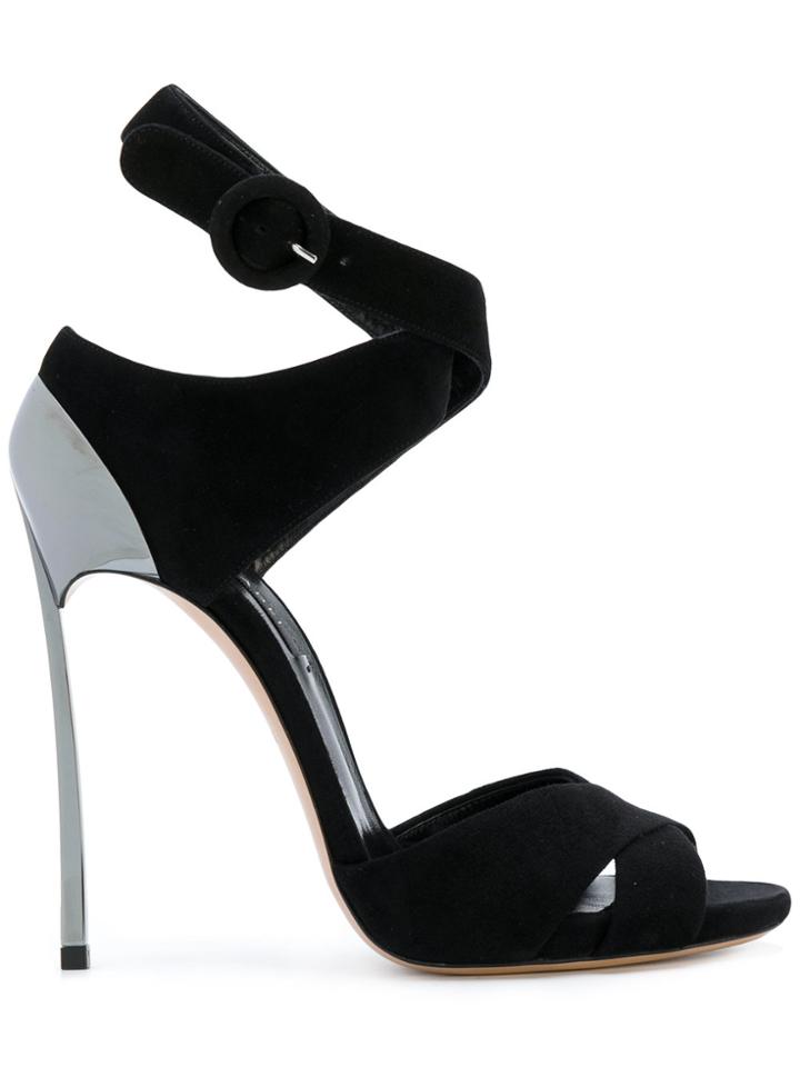 Casadei Techno Blade Sandals - Black