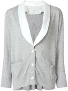 Sacai Shawl Lapel Cardigan - Grey