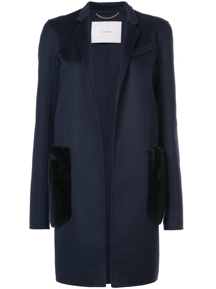 Adam Lippes Zibelline Car Coat - Blue