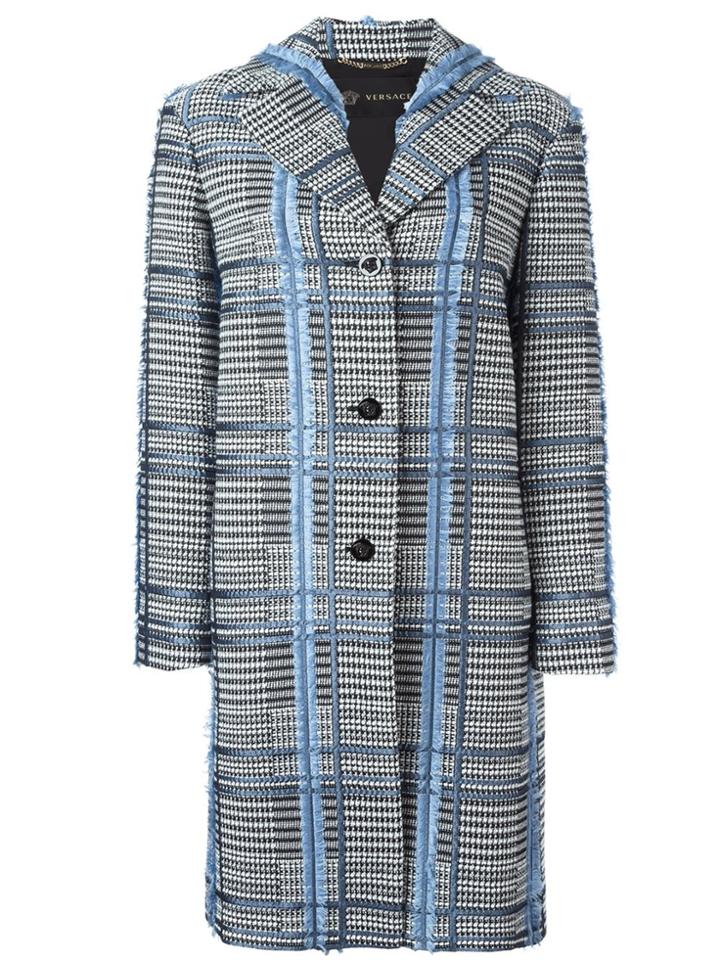 Versace Jacquard Fil Coupé Coat - Multicolour
