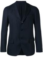 Mp Massimo Piombo Three Button Blazer, Men's, Size: 54, Blue, Viscose/wool