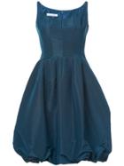 Oscar De La Renta Bubble Hem Dress - Blue
