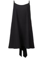 Yohji Yamamoto Spaghetti Strap Dress - Black