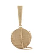 Whiting And Davis Canteen Round Clutch Bag - Gold