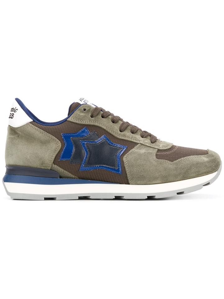 Atlantic Stars Star Lace Up Sneakers - Green