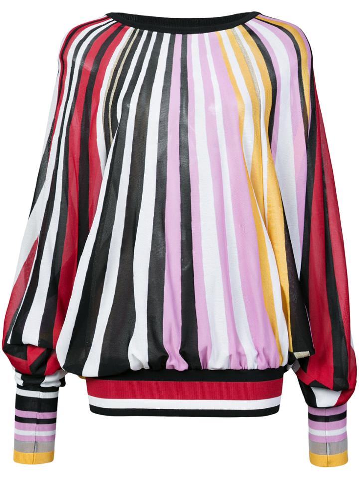 Carolina Herrera Striped Loose Blouse - Multicolour